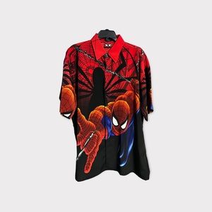 Changes Vintage Spider-Man All Over Print Button Down